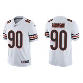 Men's Chicago Bears Dominique Robinson White Vapor Limited Jersey