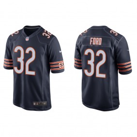 Men's Chicago Bears Isaiah Ford Navy Game Jersey