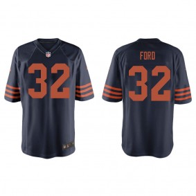 Men's Chicago Bears Isaiah Ford Navy Throwback Game Jersey