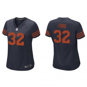 Women's Chicago Bears Isaiah Ford Navy Throwback Game Jersey