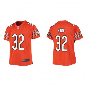 Youth Chicago Bears Isaiah Ford Orange Game Jersey