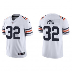 Men's Chicago Bears Isaiah Ford White Classic Limited Jersey