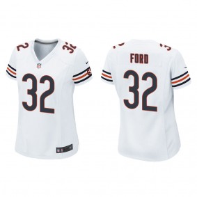 Women's Chicago Bears Isaiah Ford White Game Jersey