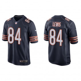 Men's Chicago Bears Marcedes Lewis Navy Game Jersey