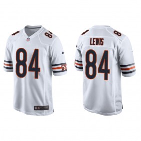 Men's Chicago Bears Marcedes Lewis White Game Jersey