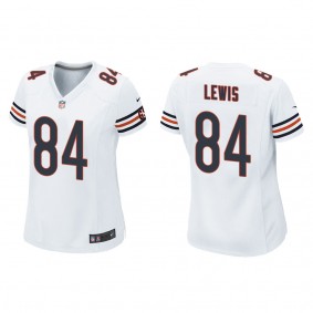 Women's Chicago Bears Marcedes Lewis White Game Jersey
