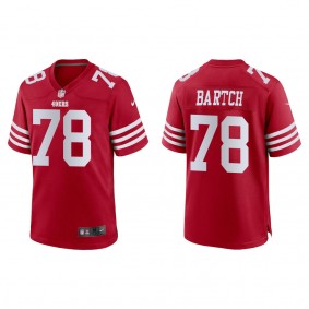 Men's San Francisco 49ers Ben Bartch Scarlet Game Jersey