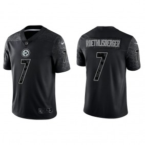 Ben Roethlisberger Pittsburgh Steelers Black Reflective Limited Jersey