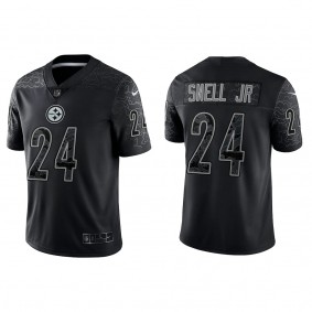 Benny Snell Jr. Pittsburgh Steelers Black Reflective Limited Jersey