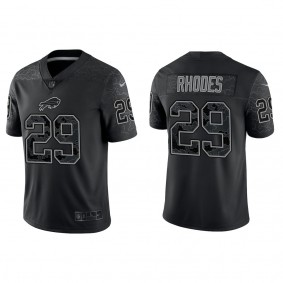 Men's Buffalo Bills Xavier Rhodes Black Reflective Limited Jersey