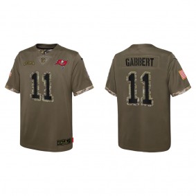 Blaine Gabbert Youth Tampa Bay Buccaneers Olive 2022 Salute To Service Limited Jersey