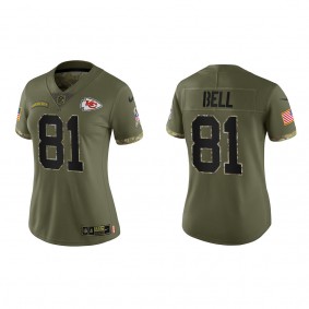 Blake Bell Women's Kansas City Chiefs Olive 2022 Salute To Service Limited Jersey
