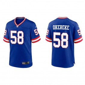 Men's Bobby Okereke New York Giants Royal Classic Game Jersey