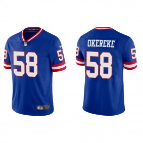 Men's Bobby Okereke New York Giants Royal Classic Vapor Limited Jersey