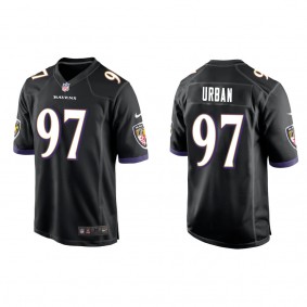 Men's Baltimore Ravens Brent Urban Black Game Jersey