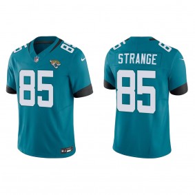 Men's Jacksonville Jaguars Brenton Strange Teal 2023 NFL Draft Vapor F.U.S.E. Limited Jersey