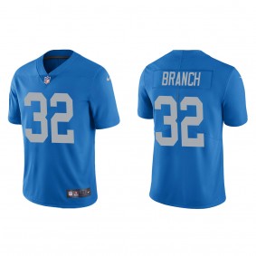 Men's Detroit Lions Brian Branch Blue 2023 NFL Draft Vapor Limited Jersey