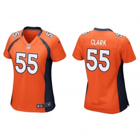 Women's Denver Broncos Frank Clark Orange Game Jersey