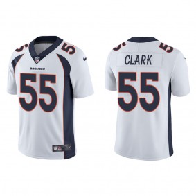 Men's Denver Broncos Frank Clark White Vapor Limited Jersey
