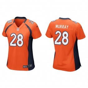 Women's Denver Broncos Latavius Murray Orange Game Jersey