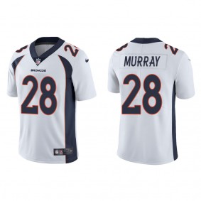 Men's Denver Broncos Latavius Murray White Vapor Limited Jersey