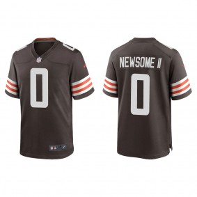 Men's Cleveland Browns Greg Newsome II Brown Game Jersey