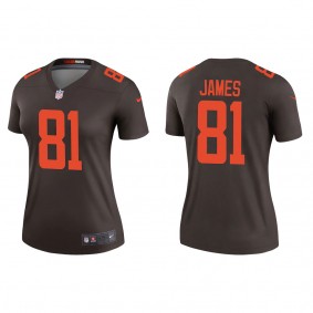 Women's Cleveland Browns Jesse James Brown Alternate Legend Jersey