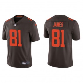 Men's Cleveland Browns Jesse James Brown Alternate Vapor Limited Jersey