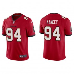 Men's Tampa Bay Buccaneers Calijah Kancey Red 2023 NFL Draft Vapor Limited Jersey