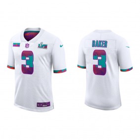 Budda Baker Super Bowl LVII Nike White Limited Jersey