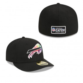 Men's Buffalo Bills Black 2023 NFL Crucial Catch Low Profile 59FIFTY Fitted Hat