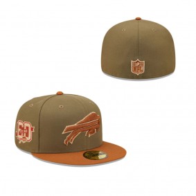 Buffalo Bills 60 Seasons Olive Brown Toasted Peanut 59FIFTY Fitted Hat