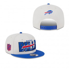 Men's Buffalo Bills Stone Royal 2023 NFL Draft 9FIFTY Snapback Adjustable Hat