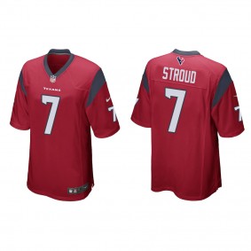 Men's Houston Texans C. J. Stroud Red 2023 NFL Draft Jersey