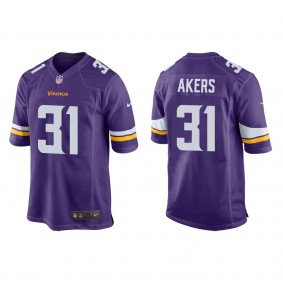 Men's Cam Akers Minnesota Vikings Purple Game Jersey