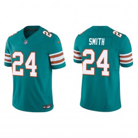 Men's Miami Dolphins Cam Smith Aqua 2023 NFL Draft Vapor F.U.S.E. Limited Jersey