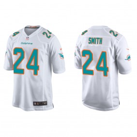 Men's Miami Dolphins Cam Smith White 2023 NFL Draft Game Jersey