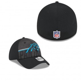 Men's Carolina Panthers Black 2023 NFL Training Camp 39THIRTY Flex Fit Hat