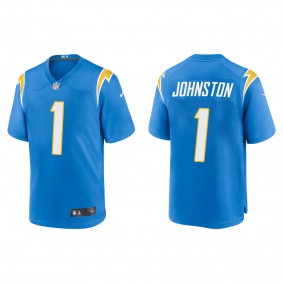 Men's Los Angeles Chargers Quentin Johnston Powder Blue 2023 NFL Draft Game Jersey