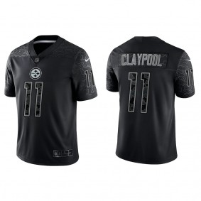 Chase Claypool Pittsburgh Steelers Black Reflective Limited Jersey