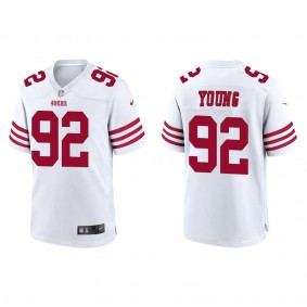 Men's San Francisco 49ers Chase Young White Game Jersey