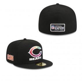 Men's Chicago Bears Black 2023 Crucial Catch 59FIFTY Fitted Hat