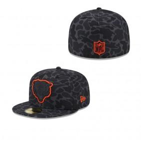 Men's Chicago Bears Black Amoeba Camo 59FIFTY Fitted Hat