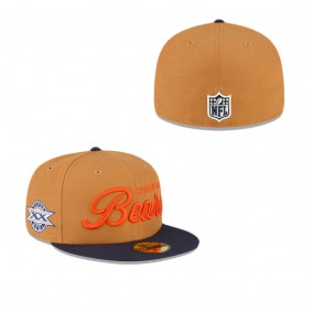 Chicago Bears Light Bronze 59FIFTY Fitted Hat