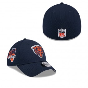 Men's Chicago Bears Navy 2024 NFL Draft 39THIRTY Flex Hat