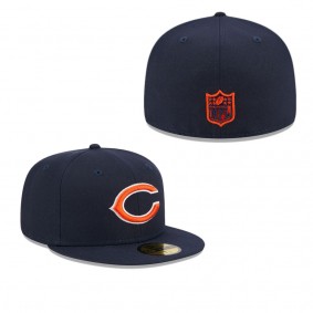 Men's Chicago Bears Navy Main 59FIFTY Fitted Hat