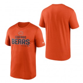 Men's Chicago Bears Nike Orange Legend Community Performance T-Shirt