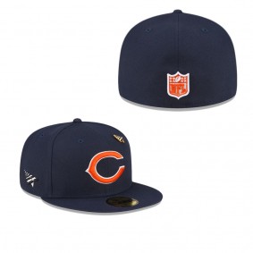 Men's Chicago Bears x Paper Planes Navy 59FIFTY Fitted Hat