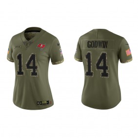 Chris Godwin Women's Tampa Bay Buccaneers Olive 2022 Salute To Service Limited Jersey