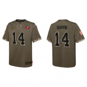 Chris Godwin Youth Tampa Bay Buccaneers Olive 2022 Salute To Service Limited Jersey